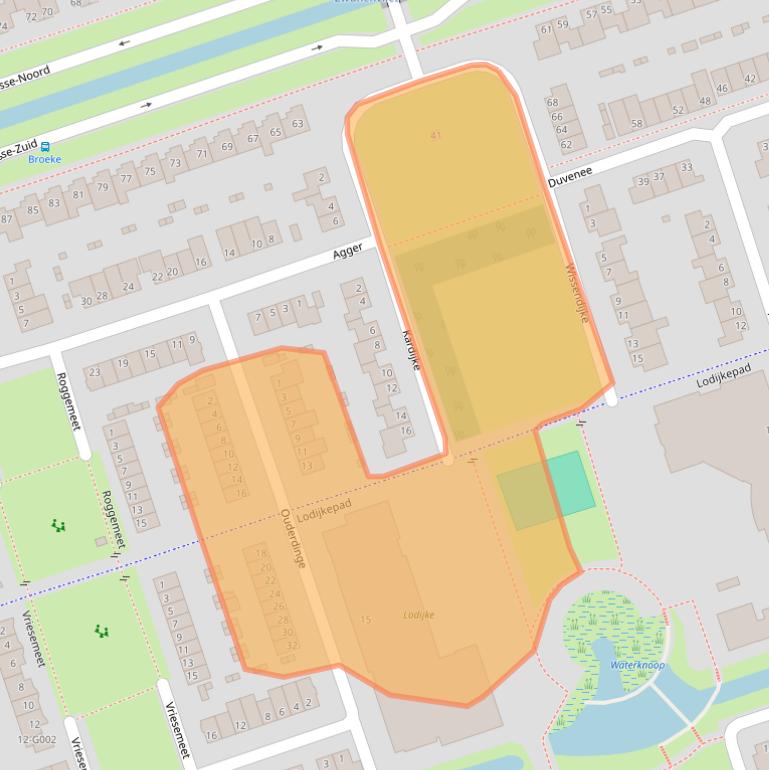 Kaart van postcodegebied 4617NL.
