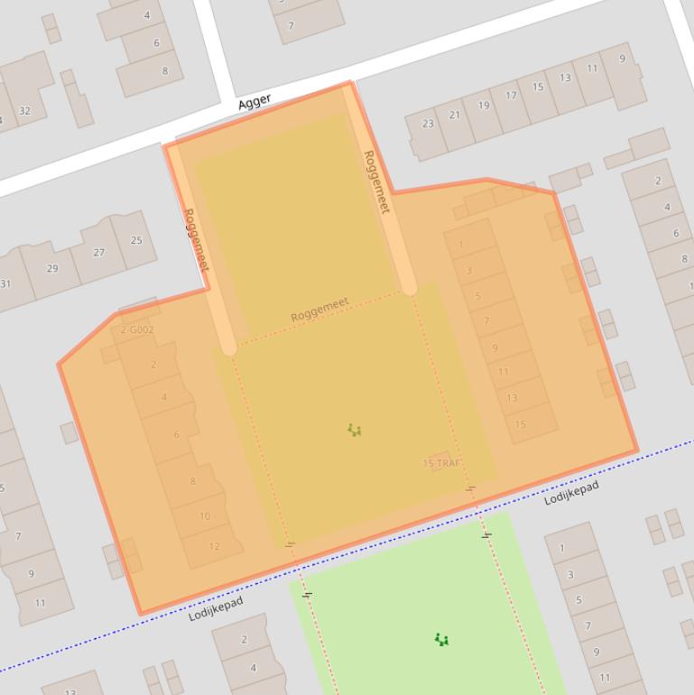 Kaart van postcodegebied 4617NP.