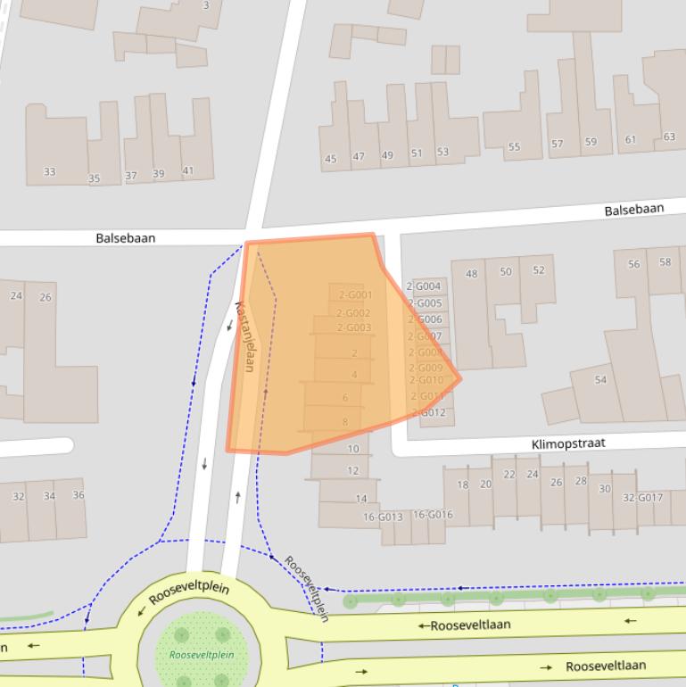 Kaart van postcodegebied 4621AG.