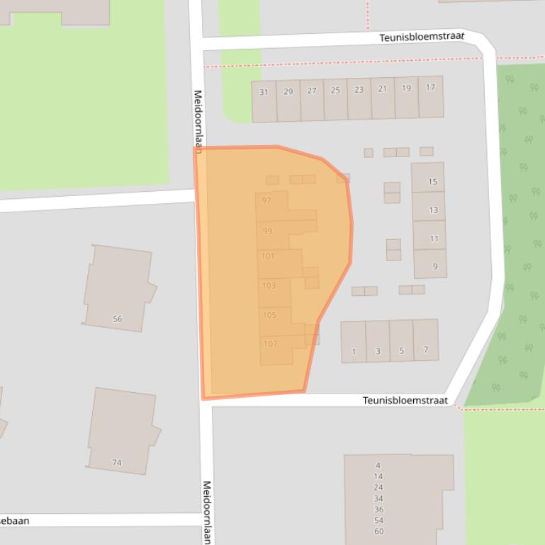 Kaart van postcodegebied 4621BM.