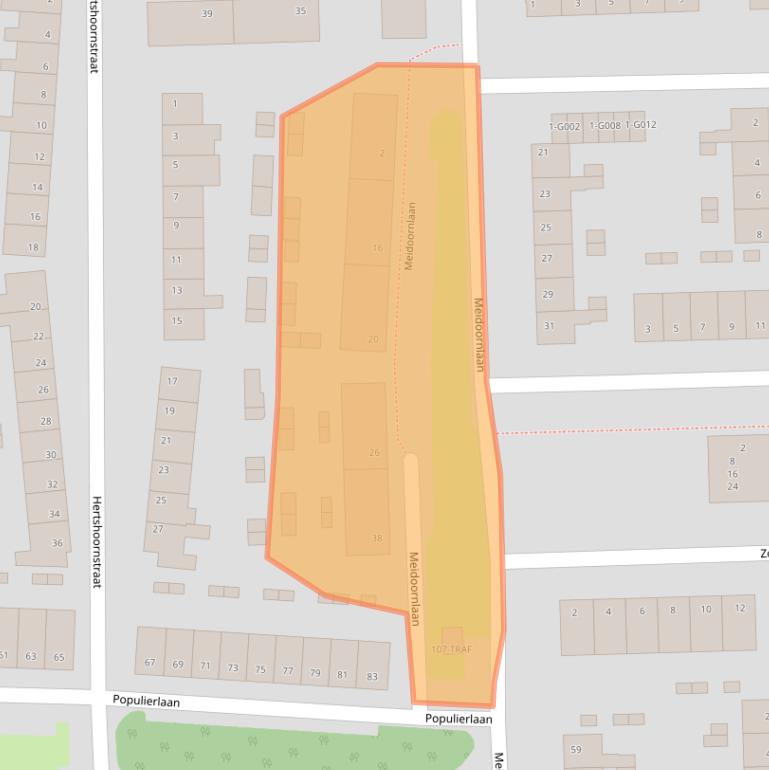 Kaart van postcodegebied 4621BP.