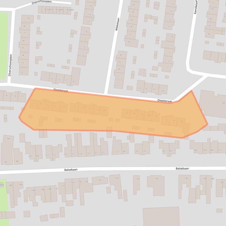 Kaart van postcodegebied 4621BT.