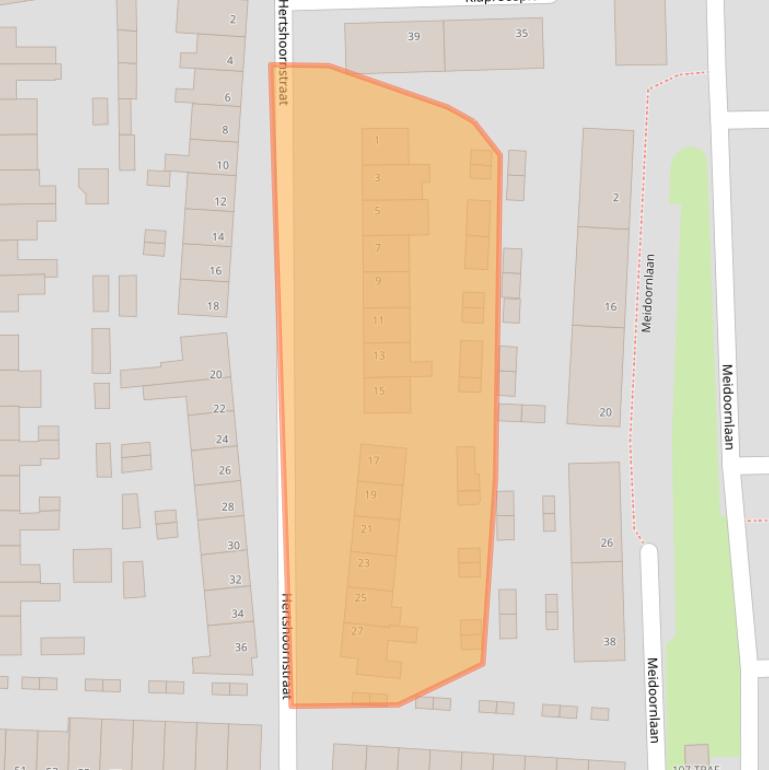 Kaart van postcodegebied 4621CP.