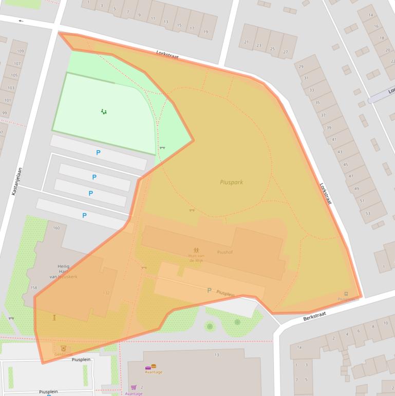 Kaart van postcodegebied 4621EP.