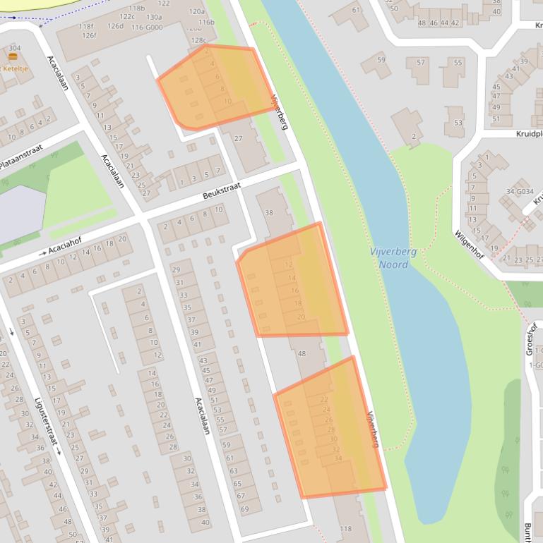 Kaart van postcodegebied 4621ER.