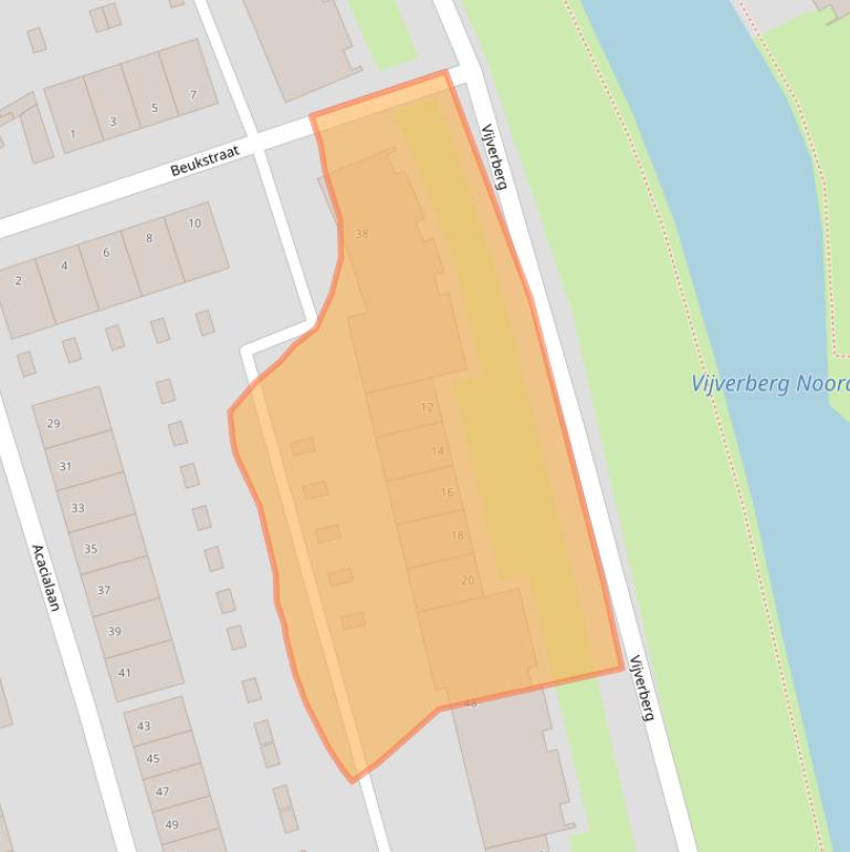 Kaart van postcodegebied 4621ES.