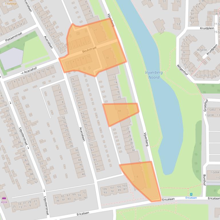 Kaart van postcodegebied 4621EV.