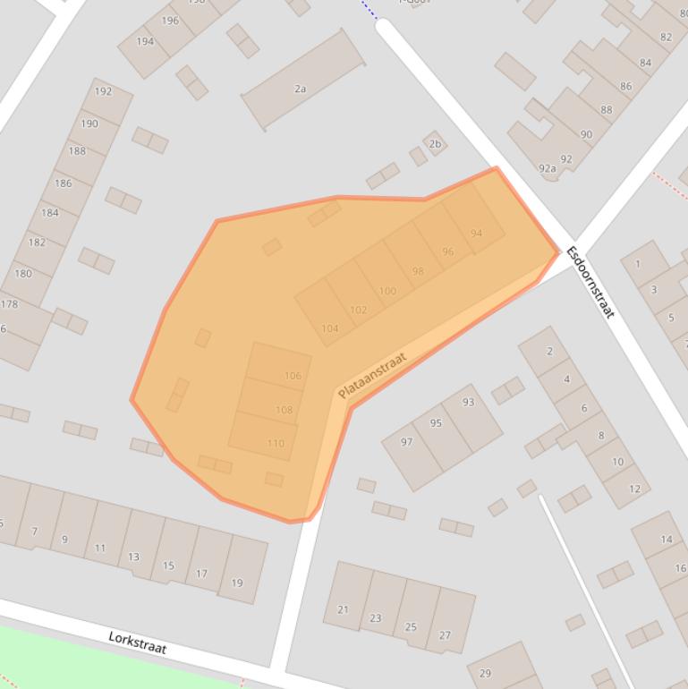 Kaart van postcodegebied 4621GZ.