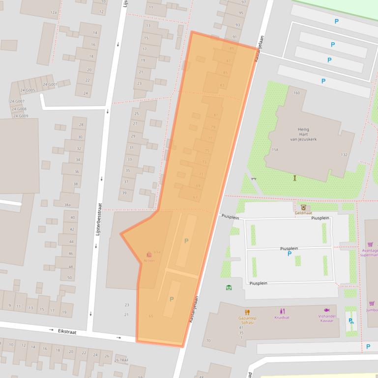 Kaart van postcodegebied 4621HD.