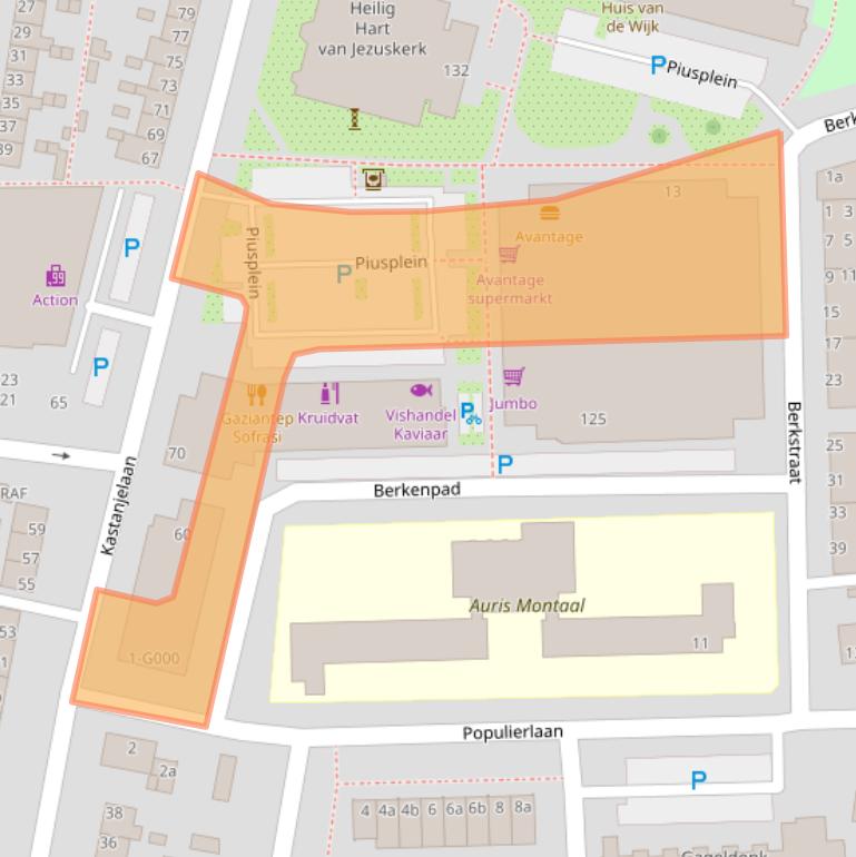 Kaart van postcodegebied 4621HJ.