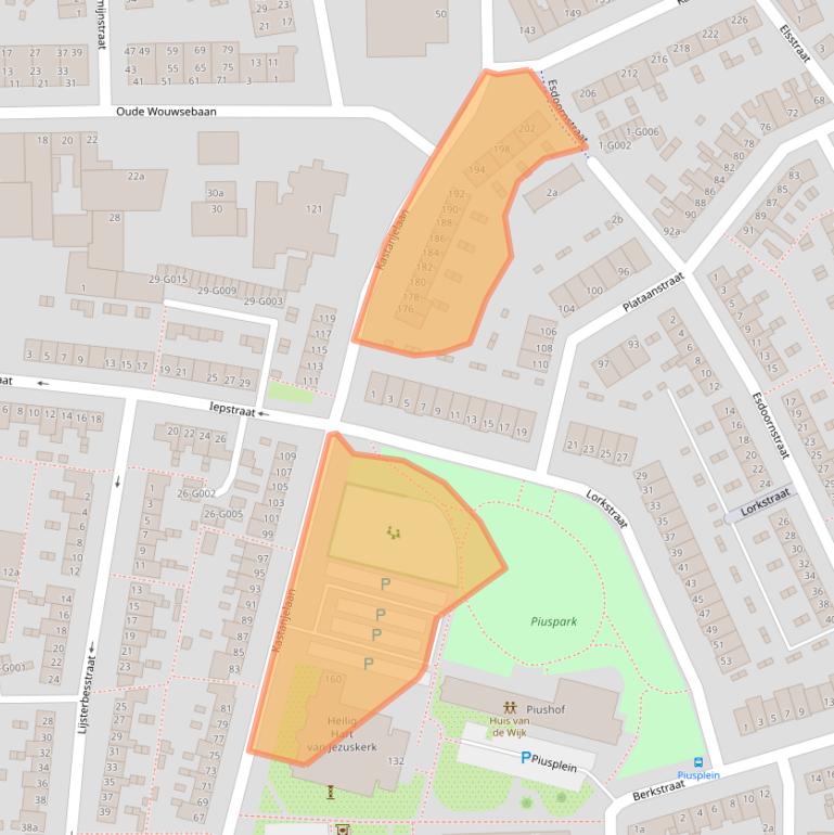 Kaart van postcodegebied 4621HK.