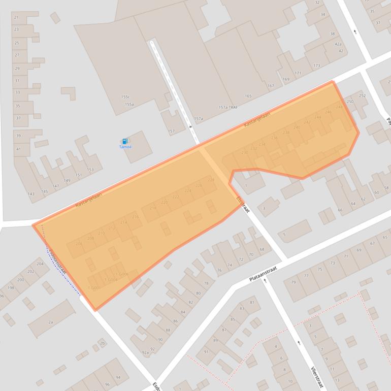 Kaart van postcodegebied 4621HM.