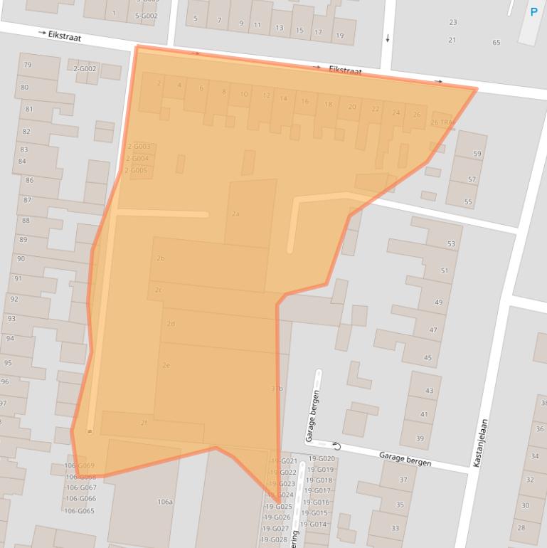 Kaart van postcodegebied 4621JM.