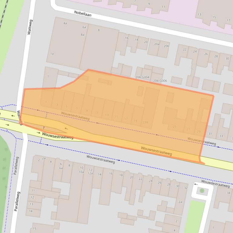 Kaart van postcodegebied 4622AA.