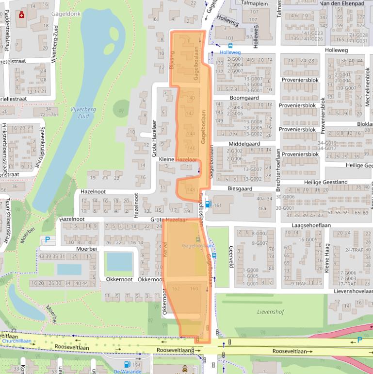 Kaart van postcodegebied 4623AH.