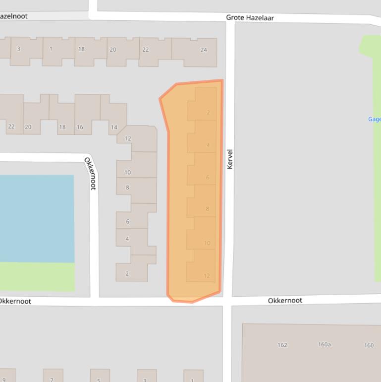 Kaart van postcodegebied 4623AV.