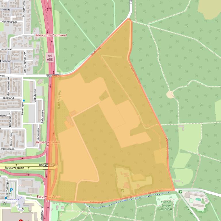 Kaart van postcodegebied 4623RA.