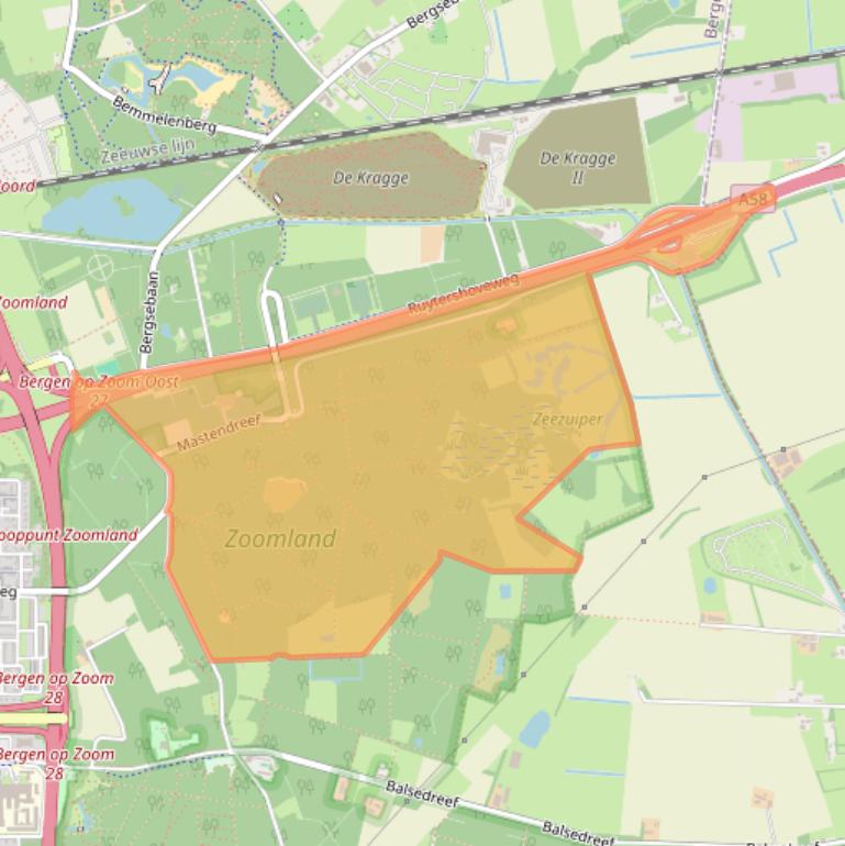 Kaart van postcodegebied 4623RE.