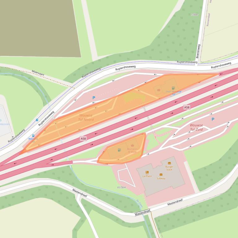 Kaart van postcodegebied 4623RM.