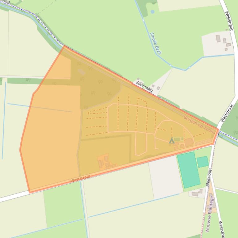 Kaart van postcodegebied 4623RP.