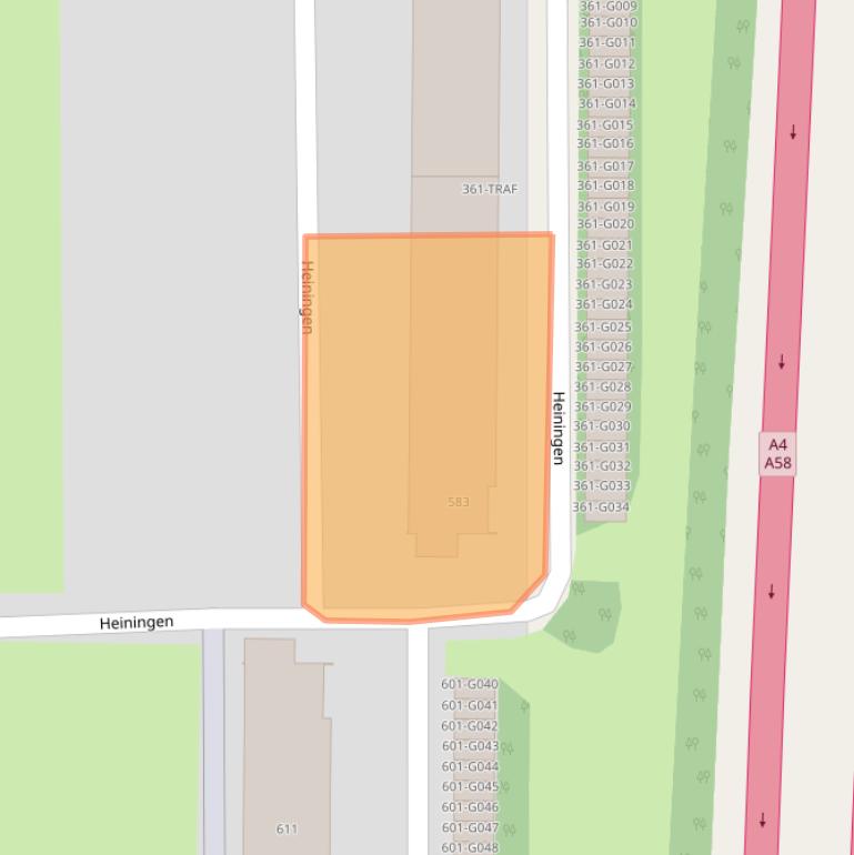 Kaart van postcodegebied 4623TS.