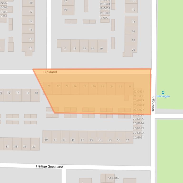 Kaart van postcodegebied 4623VH.