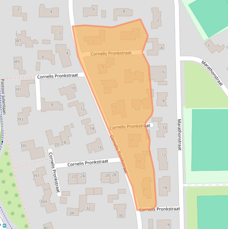 Kaart van postcodegebied 4624AB.