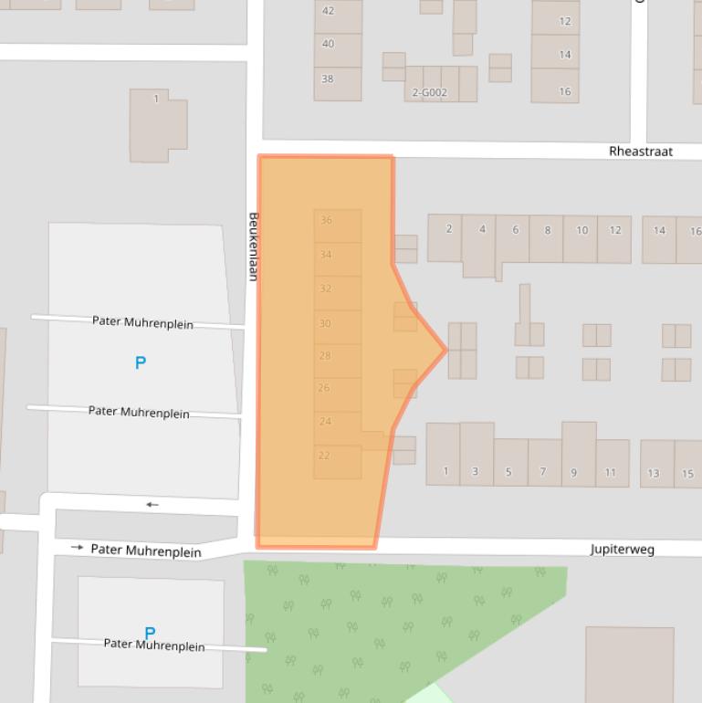 Kaart van postcodegebied 4624AG.