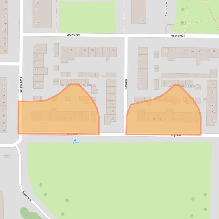 Kaart van postcodegebied 4624AL.