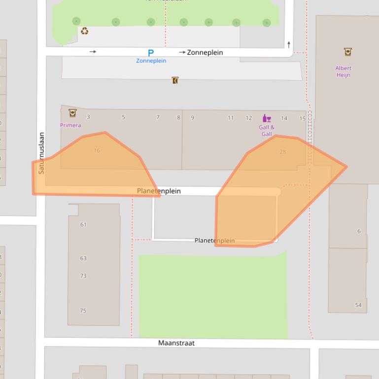Kaart van postcodegebied 4624BD.