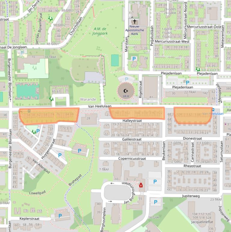 Kaart van postcodegebied 4624BN.