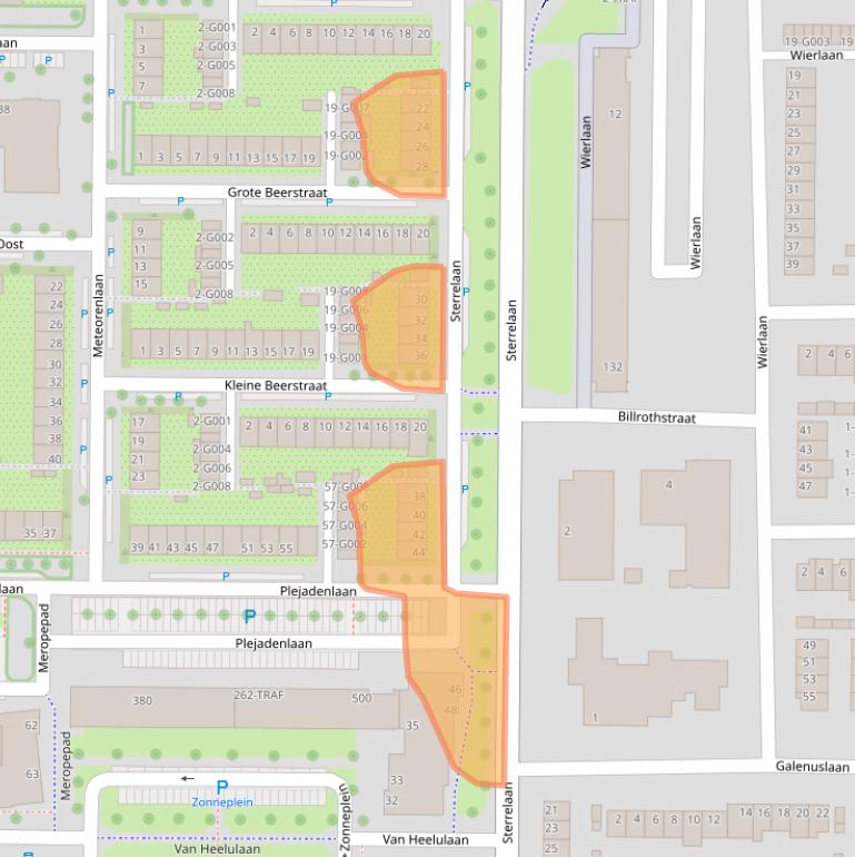 Kaart van postcodegebied 4624CB.