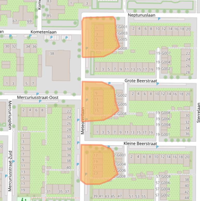 Kaart van postcodegebied 4624CG.