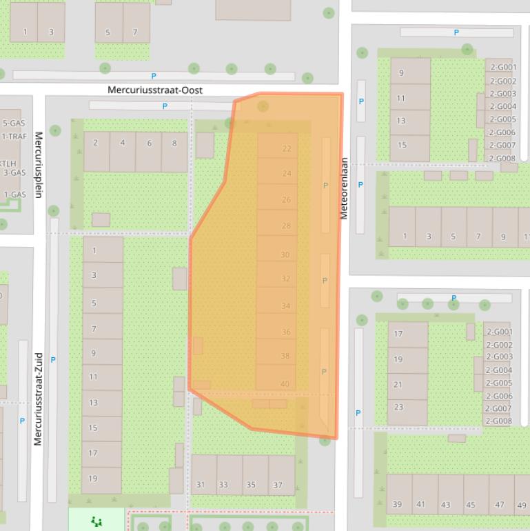Kaart van postcodegebied 4624CH.