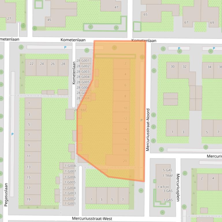 Kaart van postcodegebied 4624CL.