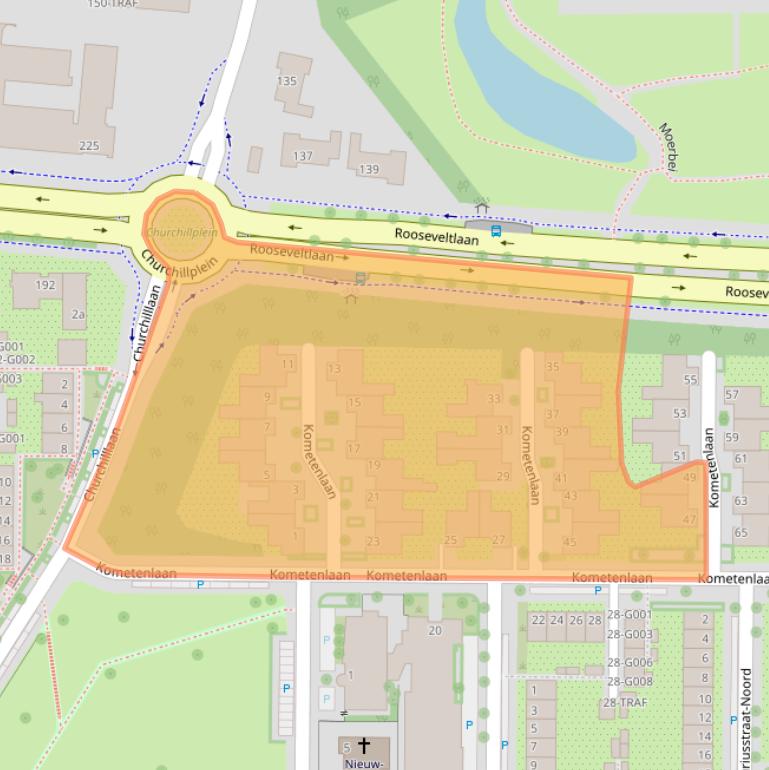 Kaart van postcodegebied 4624CP.