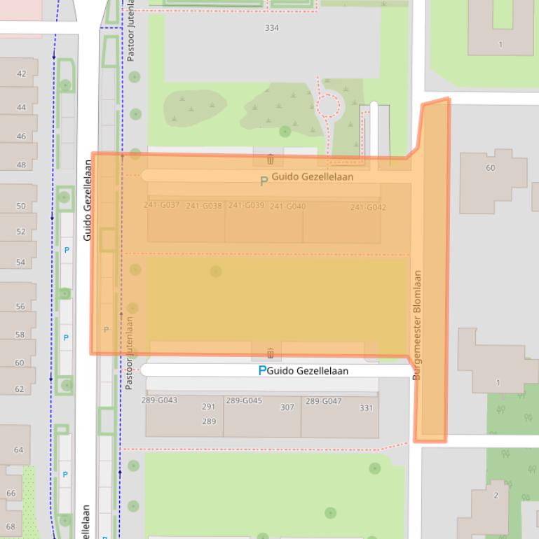 Kaart van postcodegebied 4624GH.