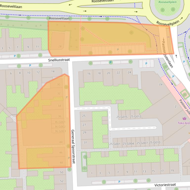 Kaart van postcodegebied 4624HB.