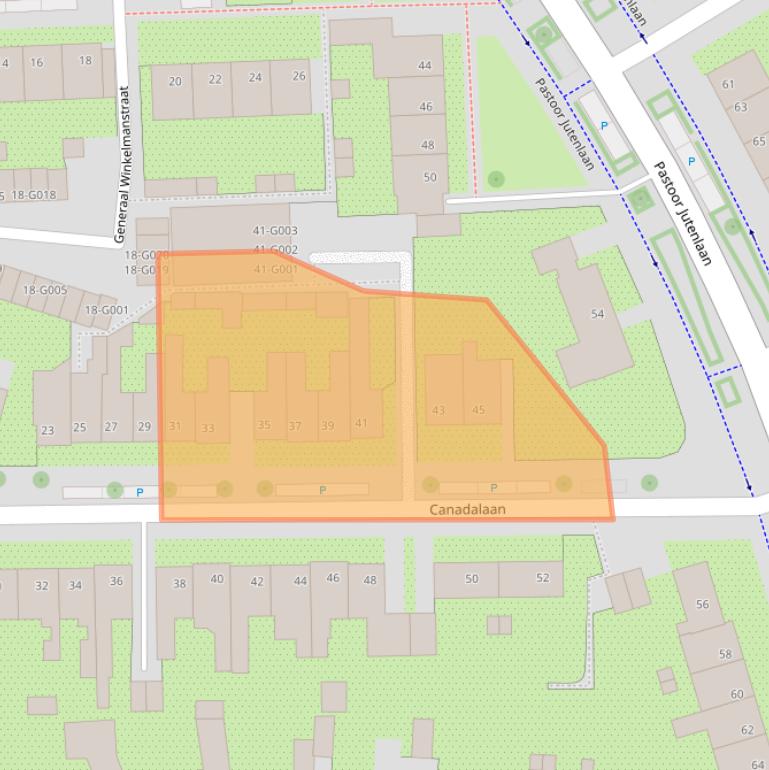 Kaart van postcodegebied 4624HE.