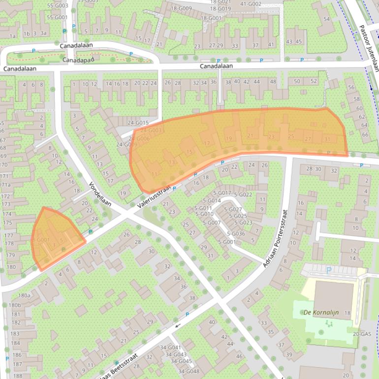 Kaart van postcodegebied 4624HH.
