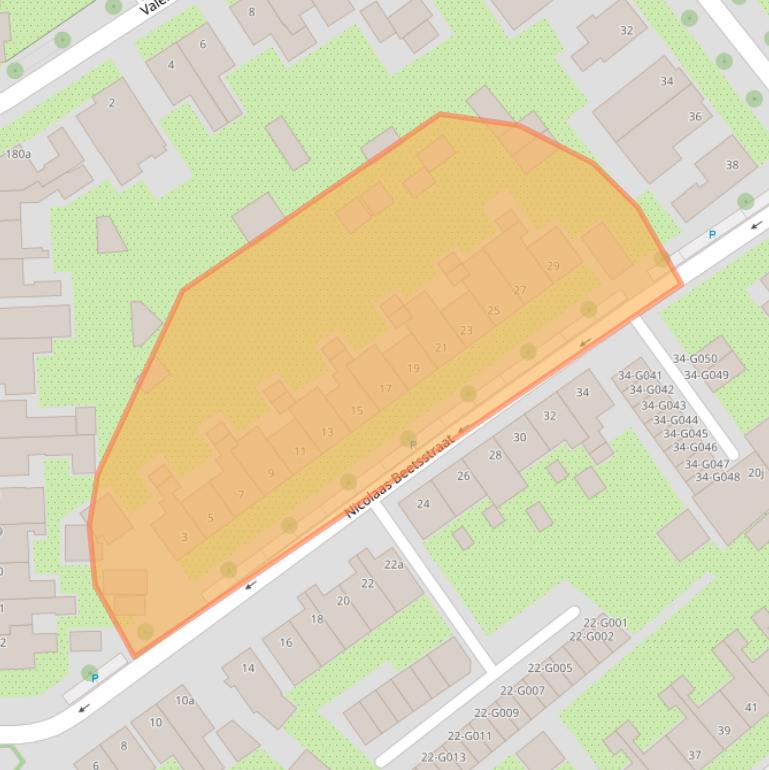 Kaart van postcodegebied 4624HP.