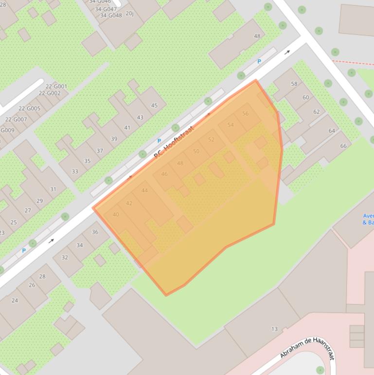 Kaart van postcodegebied 4624HV.