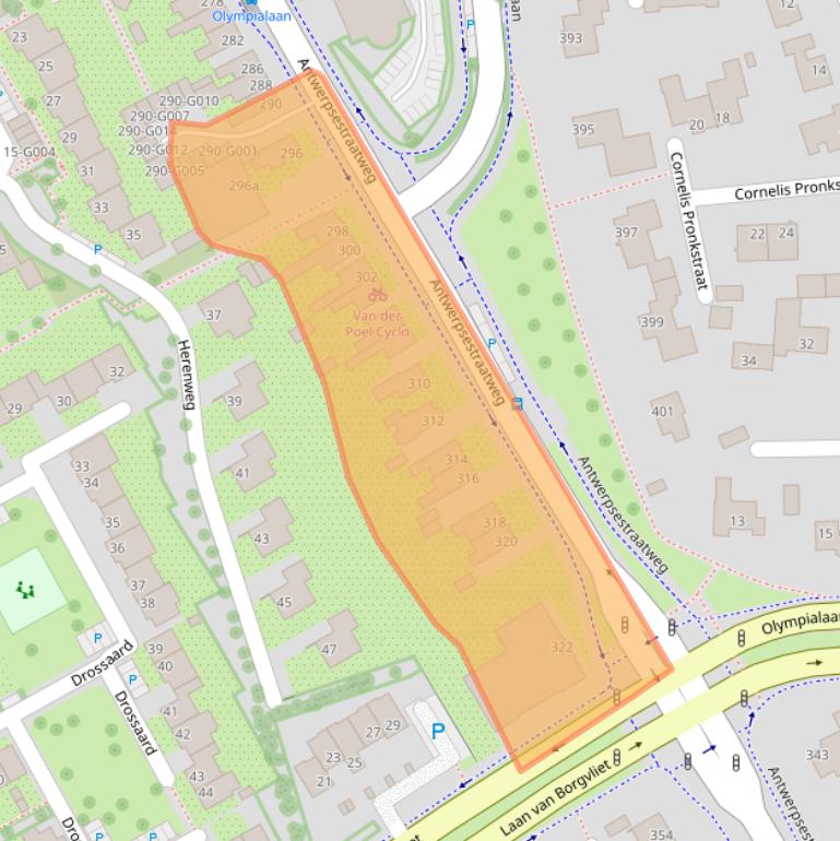 Kaart van postcodegebied 4624JL.