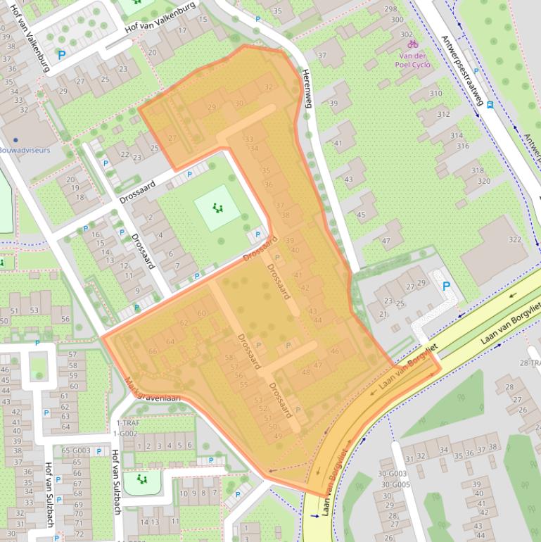 Kaart van postcodegebied 4624KB.