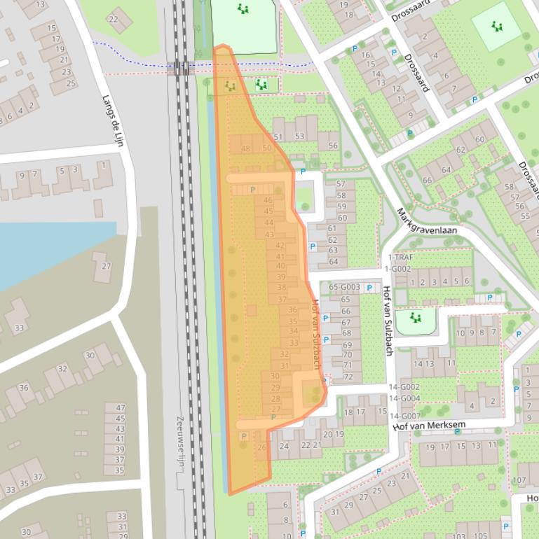 Kaart van postcodegebied 4624KG.