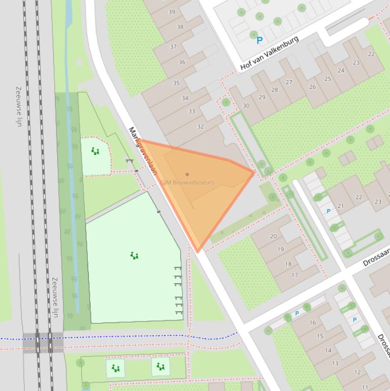 Kaart van postcodegebied 4624KK.