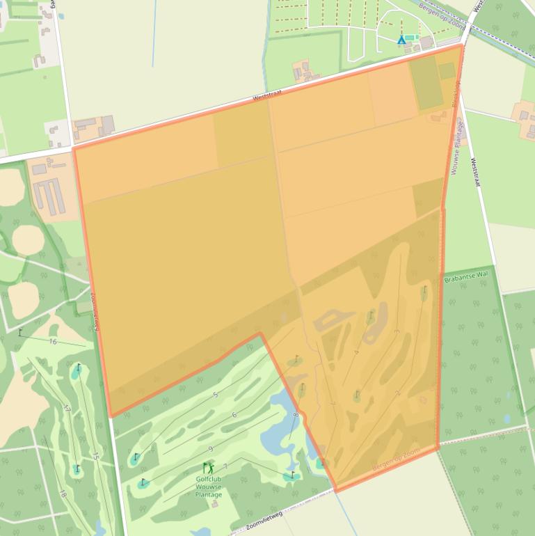 Kaart van postcodegebied 4624RJ.