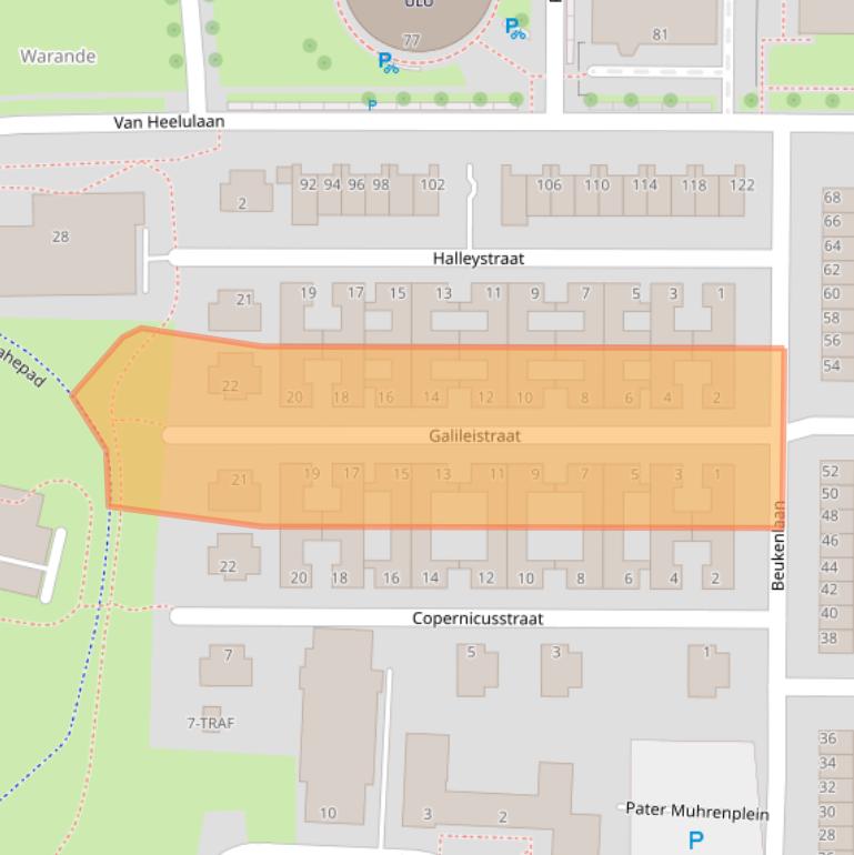 Kaart van postcodegebied 4624SC.