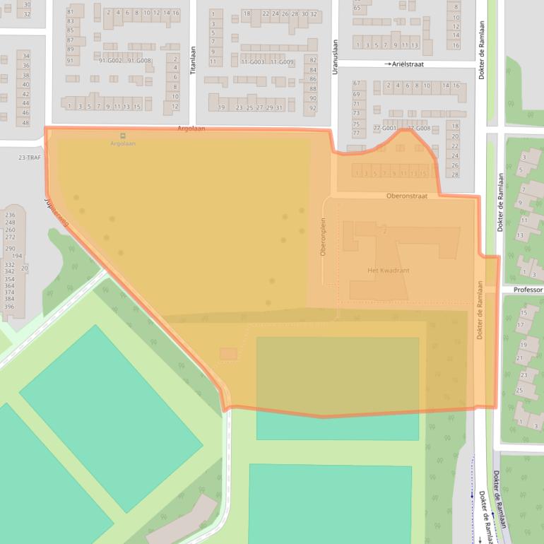 Kaart van postcodegebied 4624VM.