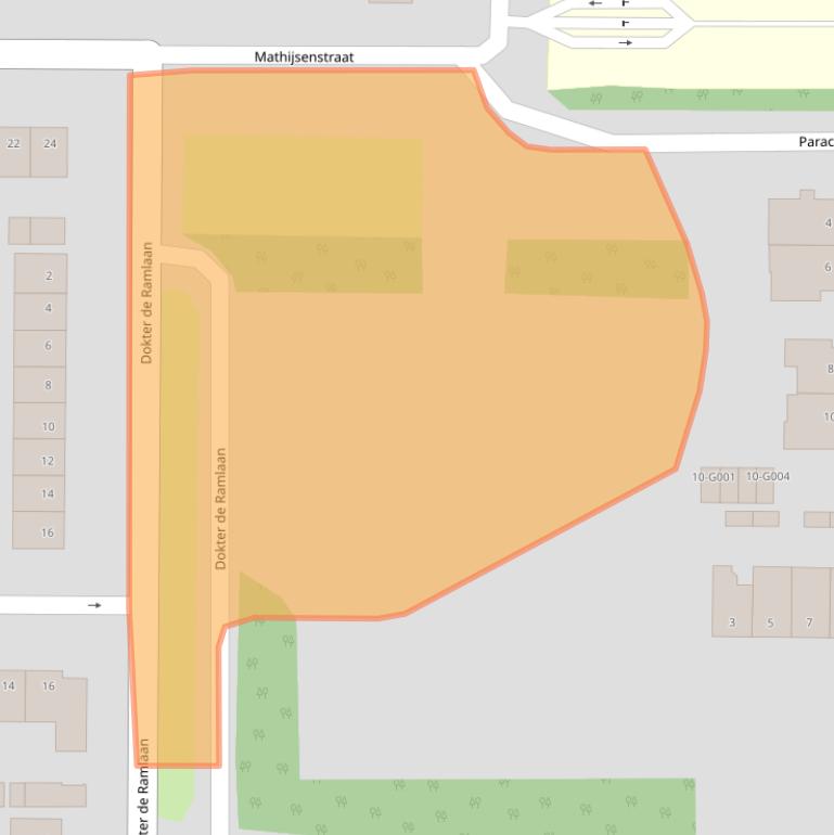 Kaart van postcodegebied 4624VR.